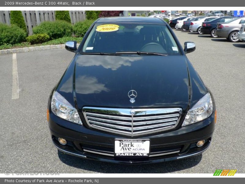 Black / Black 2009 Mercedes-Benz C 300 4Matic