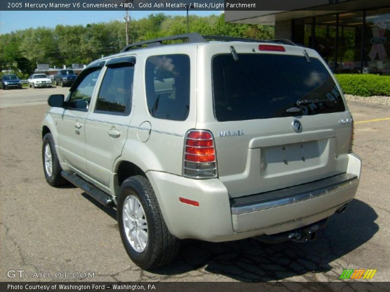 Gold Ash Metallic / Black/Light Parchment 2005 Mercury Mariner V6 Convenience 4WD