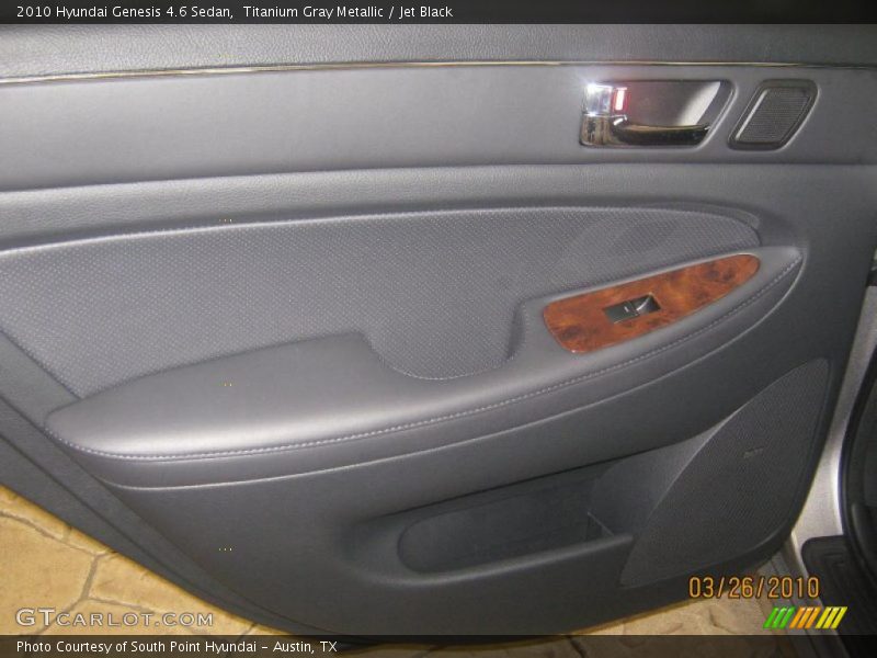Titanium Gray Metallic / Jet Black 2010 Hyundai Genesis 4.6 Sedan