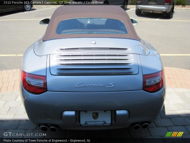 GT Silver Metallic / Cocoa Brown 2010 Porsche 911 Carrera S Cabriolet