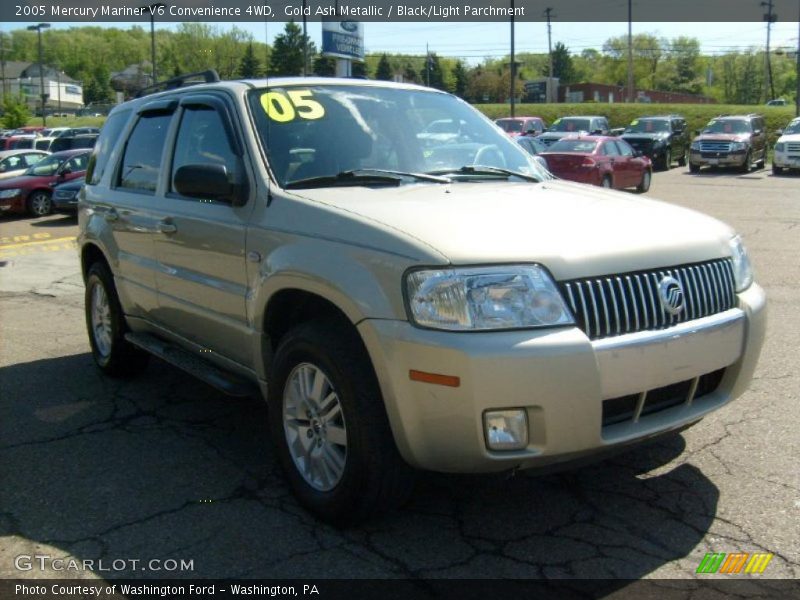Gold Ash Metallic / Black/Light Parchment 2005 Mercury Mariner V6 Convenience 4WD