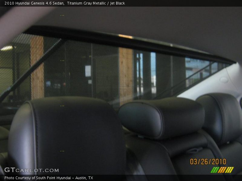 Titanium Gray Metallic / Jet Black 2010 Hyundai Genesis 4.6 Sedan