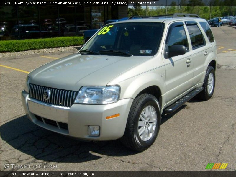 Gold Ash Metallic / Black/Light Parchment 2005 Mercury Mariner V6 Convenience 4WD