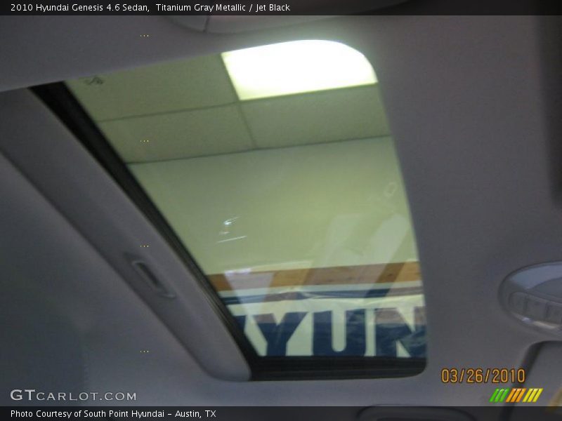 Titanium Gray Metallic / Jet Black 2010 Hyundai Genesis 4.6 Sedan