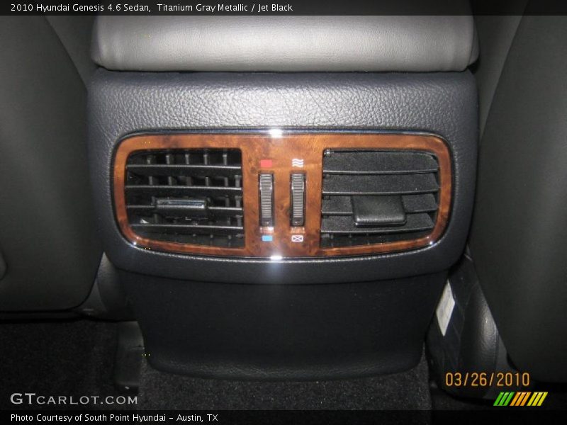 Titanium Gray Metallic / Jet Black 2010 Hyundai Genesis 4.6 Sedan