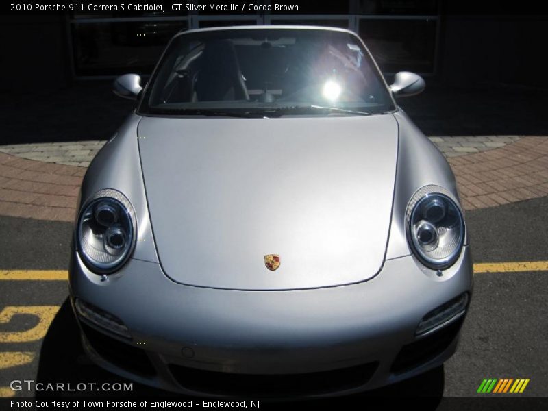 GT Silver Metallic / Cocoa Brown 2010 Porsche 911 Carrera S Cabriolet