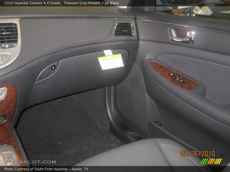 Titanium Gray Metallic / Jet Black 2010 Hyundai Genesis 4.6 Sedan
