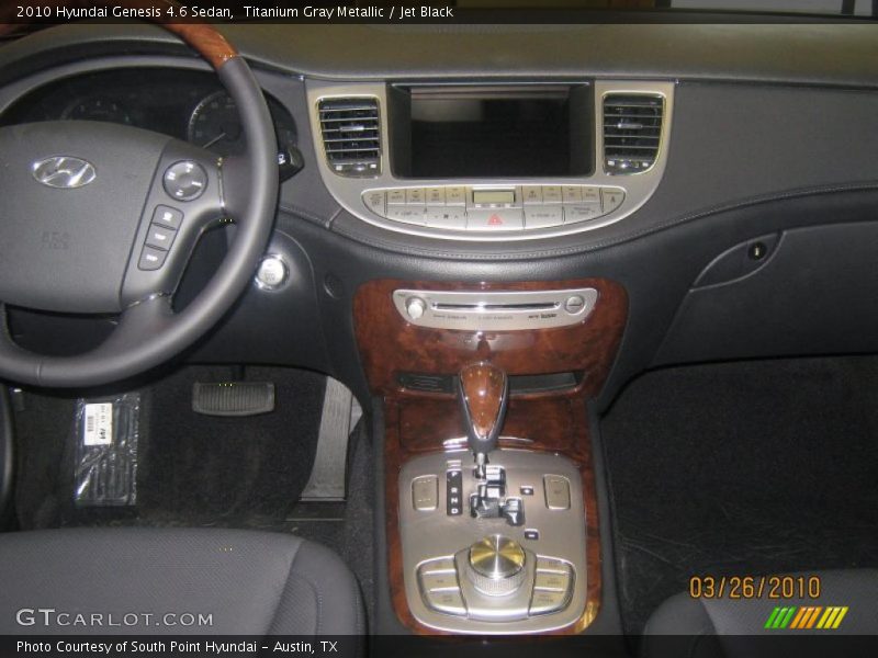 Titanium Gray Metallic / Jet Black 2010 Hyundai Genesis 4.6 Sedan