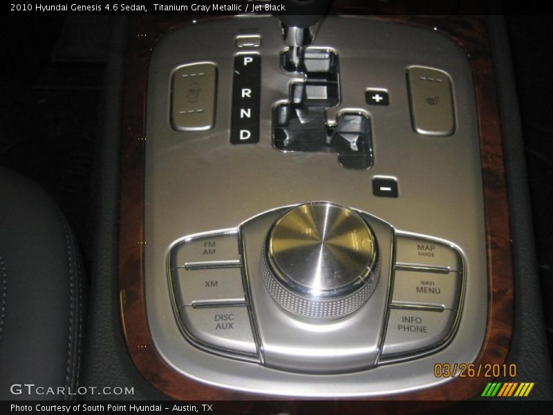 Titanium Gray Metallic / Jet Black 2010 Hyundai Genesis 4.6 Sedan