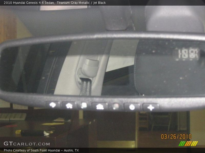 Titanium Gray Metallic / Jet Black 2010 Hyundai Genesis 4.6 Sedan