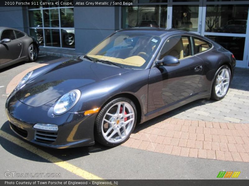 Atlas Grey Metallic / Sand Beige 2010 Porsche 911 Carrera 4S Coupe