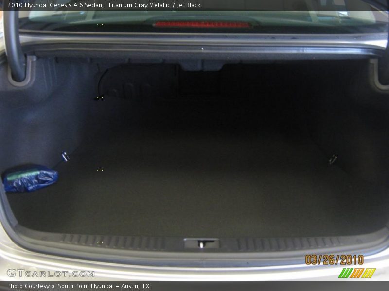 Titanium Gray Metallic / Jet Black 2010 Hyundai Genesis 4.6 Sedan