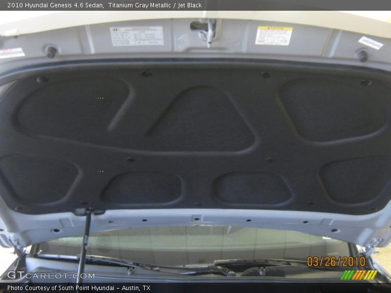 Titanium Gray Metallic / Jet Black 2010 Hyundai Genesis 4.6 Sedan