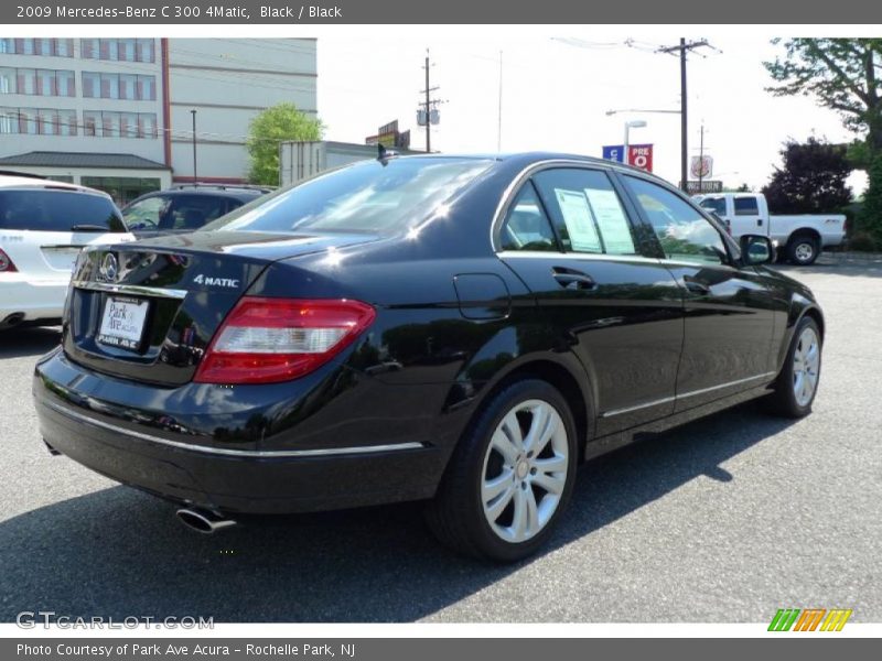 Black / Black 2009 Mercedes-Benz C 300 4Matic
