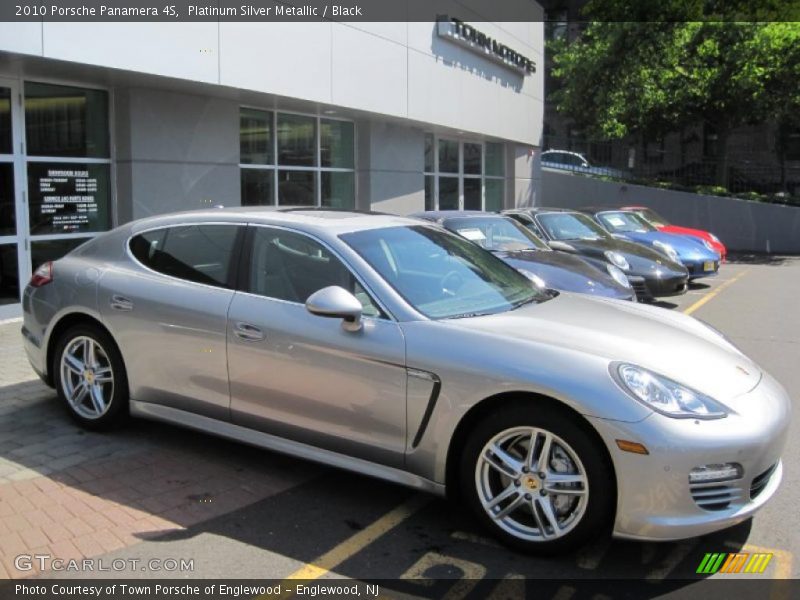 Platinum Silver Metallic / Black 2010 Porsche Panamera 4S