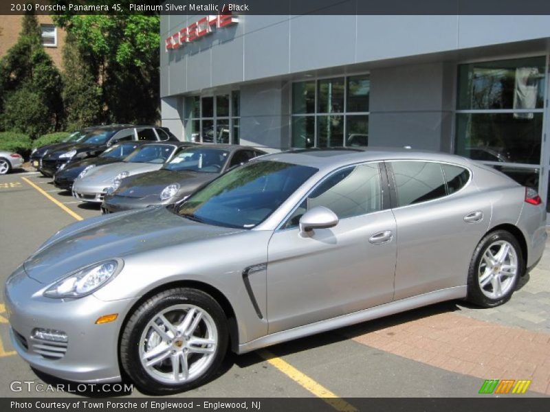 Platinum Silver Metallic / Black 2010 Porsche Panamera 4S