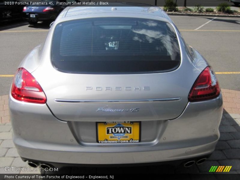 Platinum Silver Metallic / Black 2010 Porsche Panamera 4S