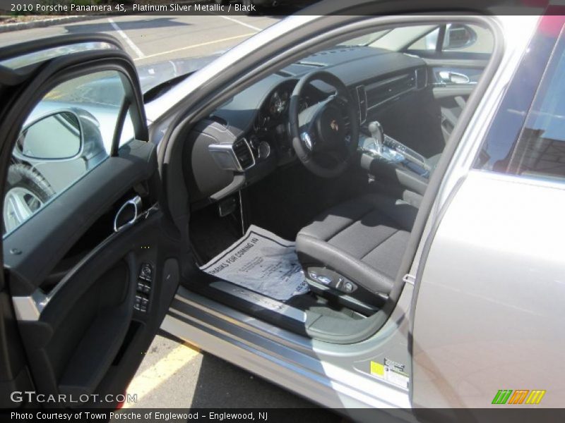 Platinum Silver Metallic / Black 2010 Porsche Panamera 4S