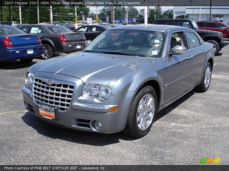 Silver Steel Metallic / Dark Slate Gray/Light Graystone 2007 Chrysler 300 C HEMI