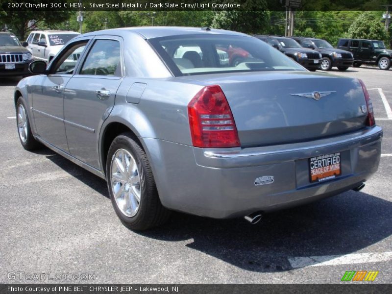 Silver Steel Metallic / Dark Slate Gray/Light Graystone 2007 Chrysler 300 C HEMI