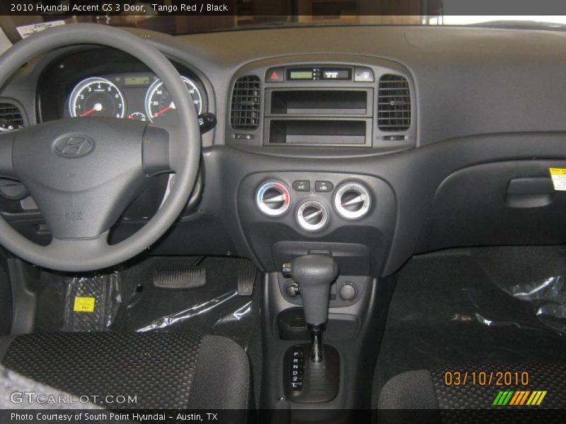 Tango Red / Black 2010 Hyundai Accent GS 3 Door