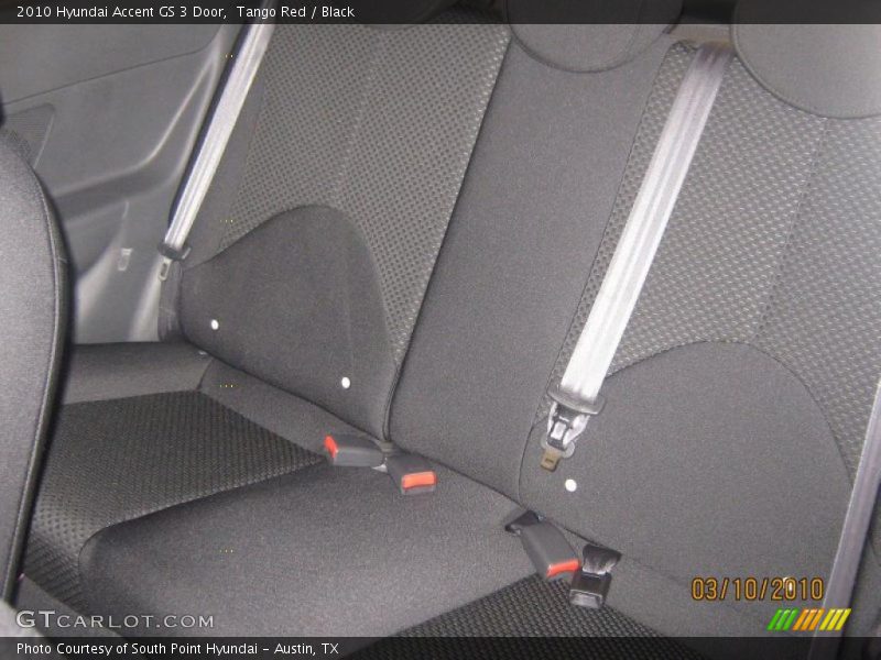 Tango Red / Black 2010 Hyundai Accent GS 3 Door