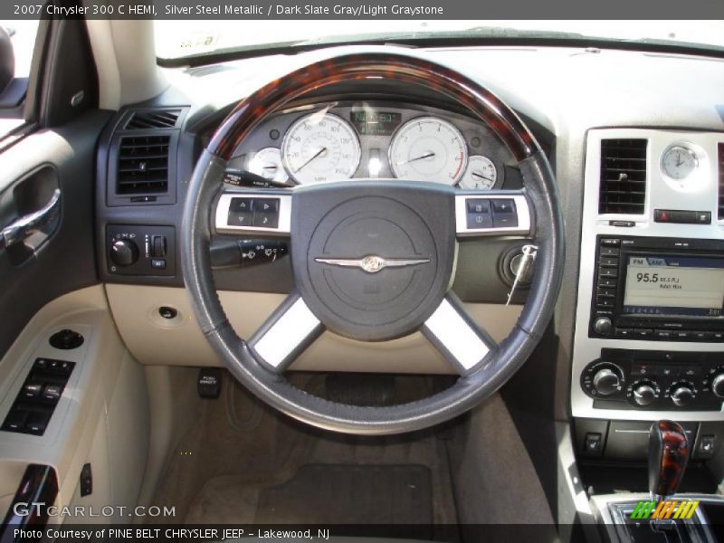 Silver Steel Metallic / Dark Slate Gray/Light Graystone 2007 Chrysler 300 C HEMI