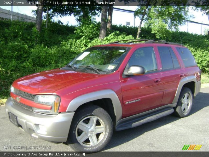 Majestic Red Metallic / Dark Pewter 2002 Chevrolet TrailBlazer LTZ 4x4