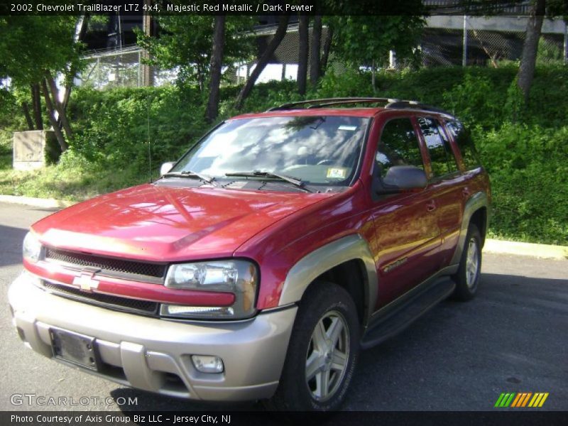 Majestic Red Metallic / Dark Pewter 2002 Chevrolet TrailBlazer LTZ 4x4