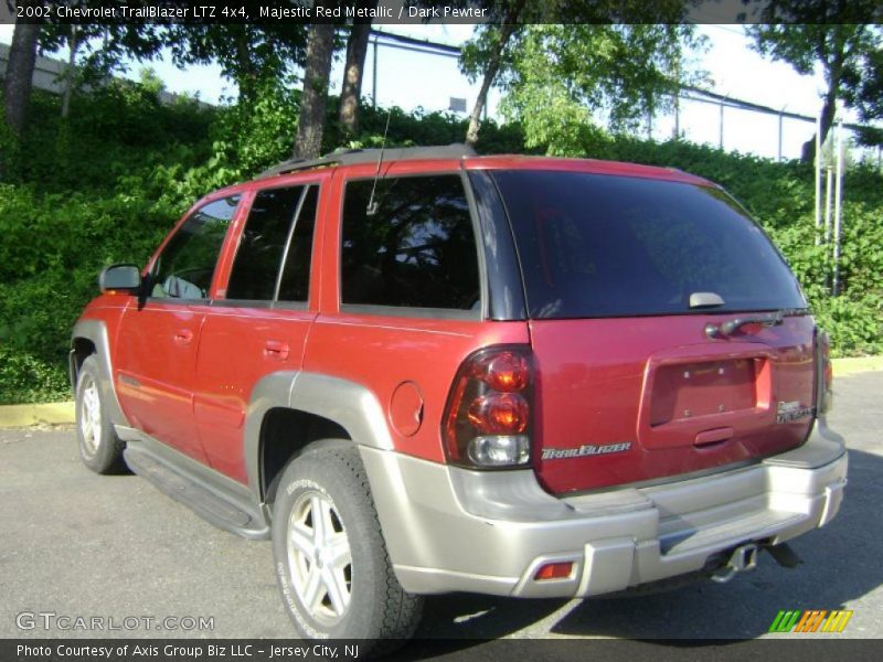 Majestic Red Metallic / Dark Pewter 2002 Chevrolet TrailBlazer LTZ 4x4