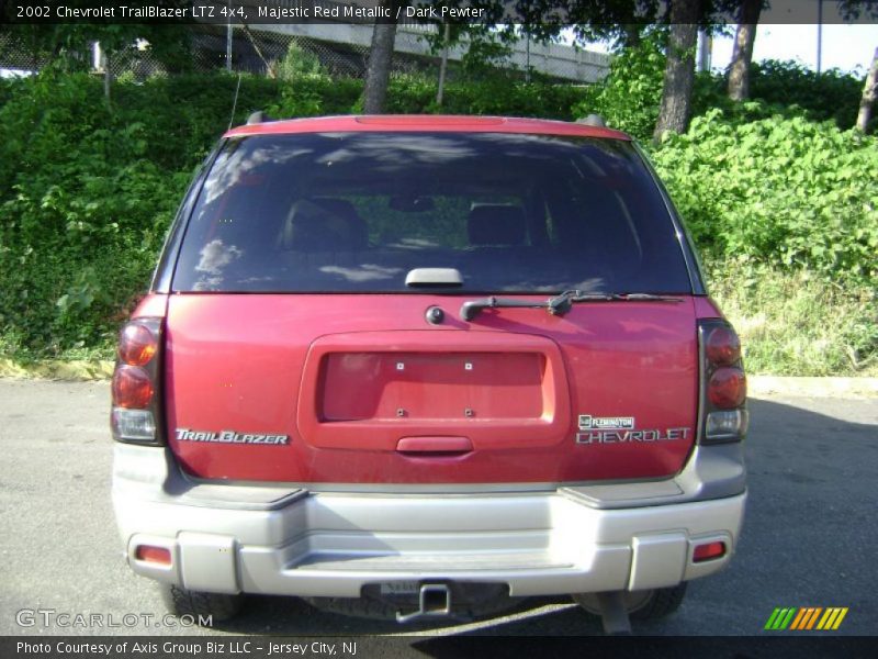 Majestic Red Metallic / Dark Pewter 2002 Chevrolet TrailBlazer LTZ 4x4