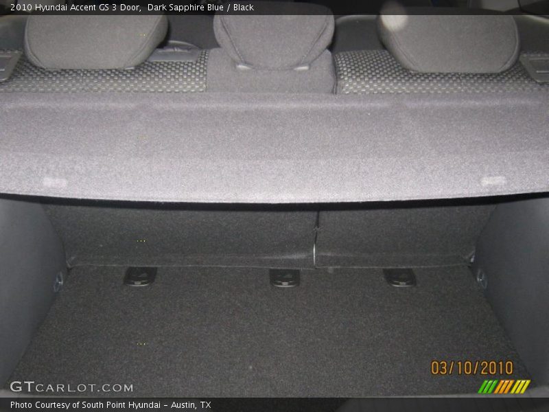 Dark Sapphire Blue / Black 2010 Hyundai Accent GS 3 Door