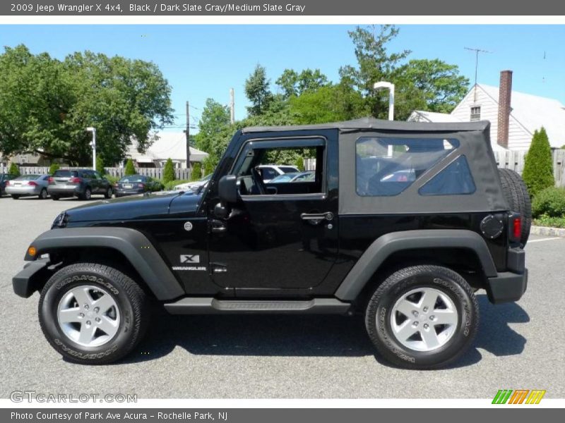 Black / Dark Slate Gray/Medium Slate Gray 2009 Jeep Wrangler X 4x4