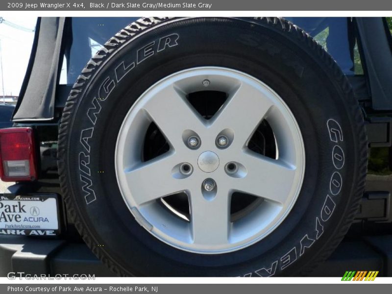 Black / Dark Slate Gray/Medium Slate Gray 2009 Jeep Wrangler X 4x4