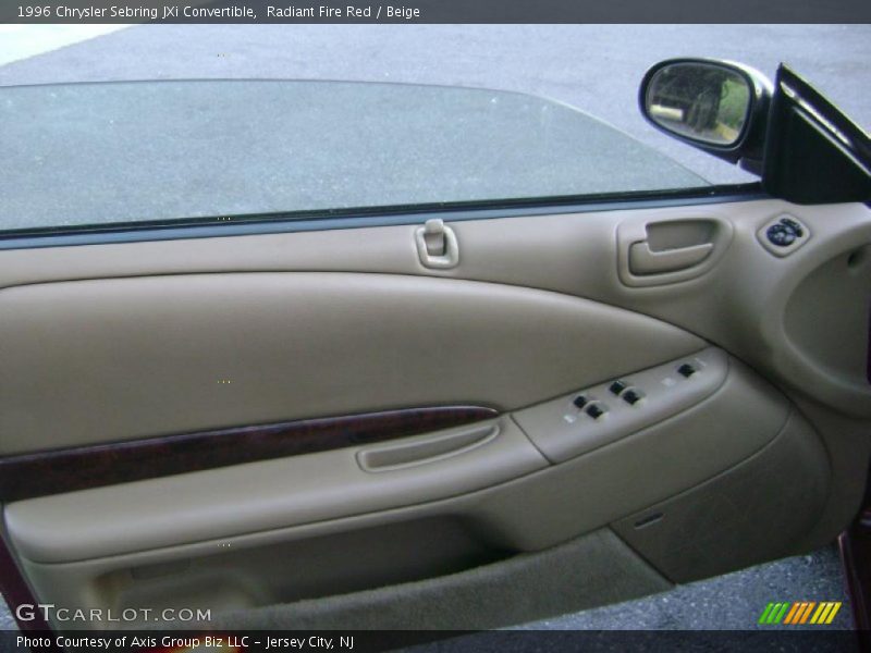 Radiant Fire Red / Beige 1996 Chrysler Sebring JXi Convertible