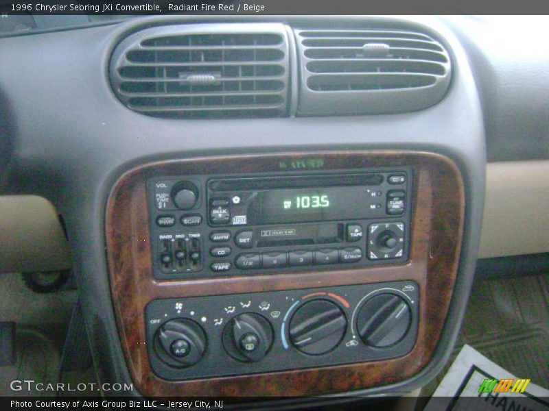 Radiant Fire Red / Beige 1996 Chrysler Sebring JXi Convertible