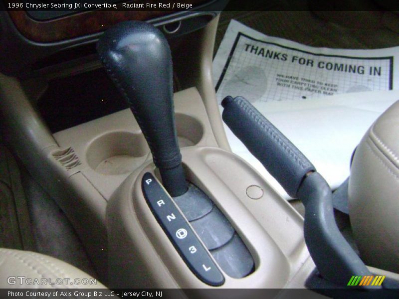 Radiant Fire Red / Beige 1996 Chrysler Sebring JXi Convertible