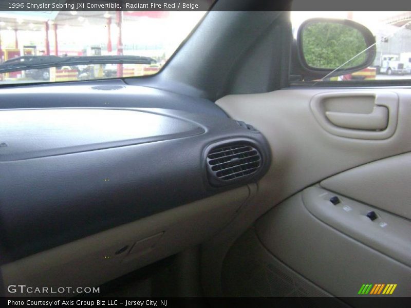 Radiant Fire Red / Beige 1996 Chrysler Sebring JXi Convertible
