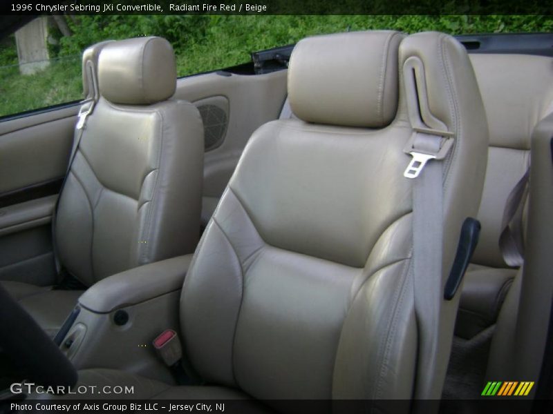 Radiant Fire Red / Beige 1996 Chrysler Sebring JXi Convertible