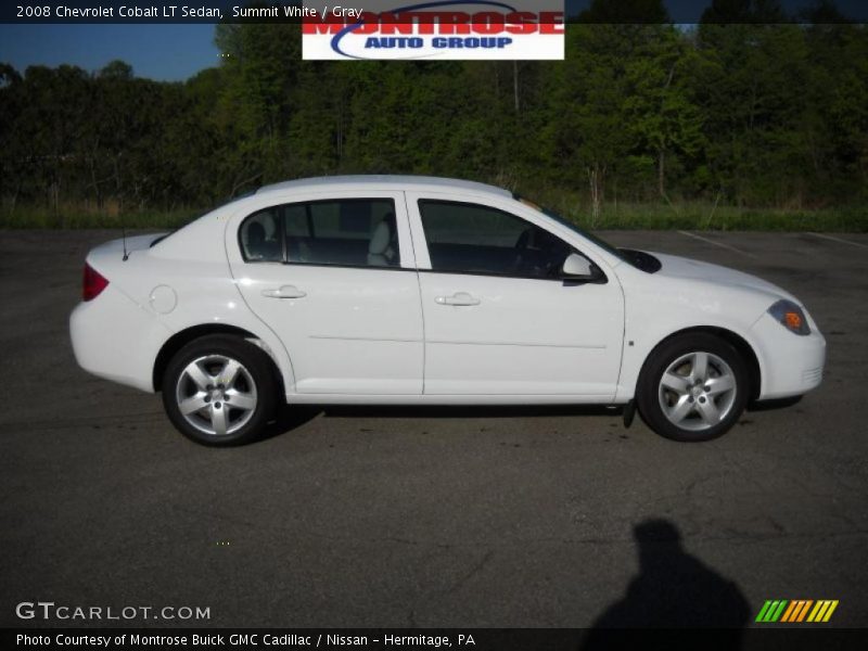 Summit White / Gray 2008 Chevrolet Cobalt LT Sedan