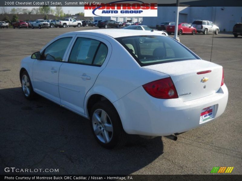 Summit White / Gray 2008 Chevrolet Cobalt LT Sedan