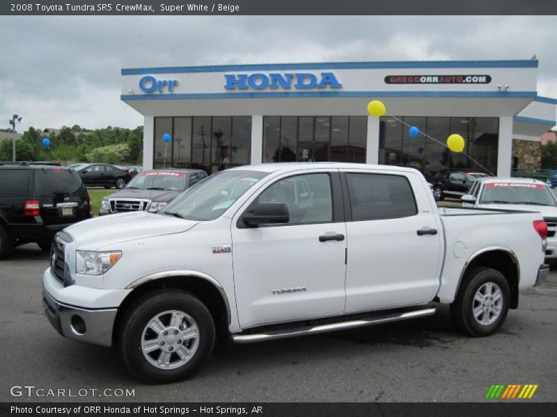 Super White / Beige 2008 Toyota Tundra SR5 CrewMax