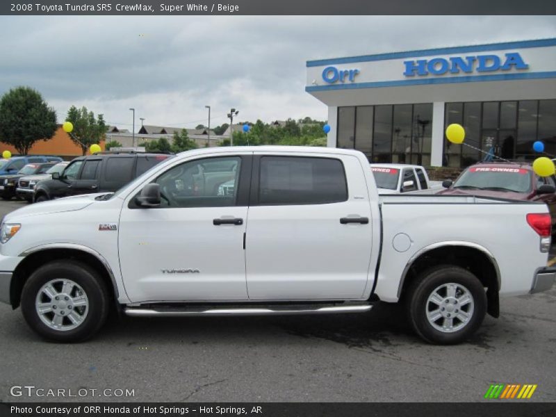 Super White / Beige 2008 Toyota Tundra SR5 CrewMax
