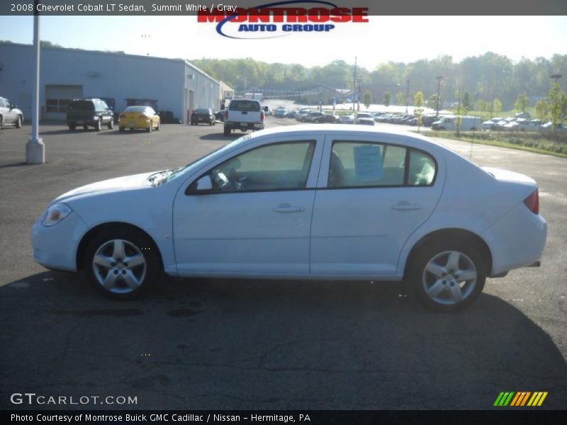 Summit White / Gray 2008 Chevrolet Cobalt LT Sedan