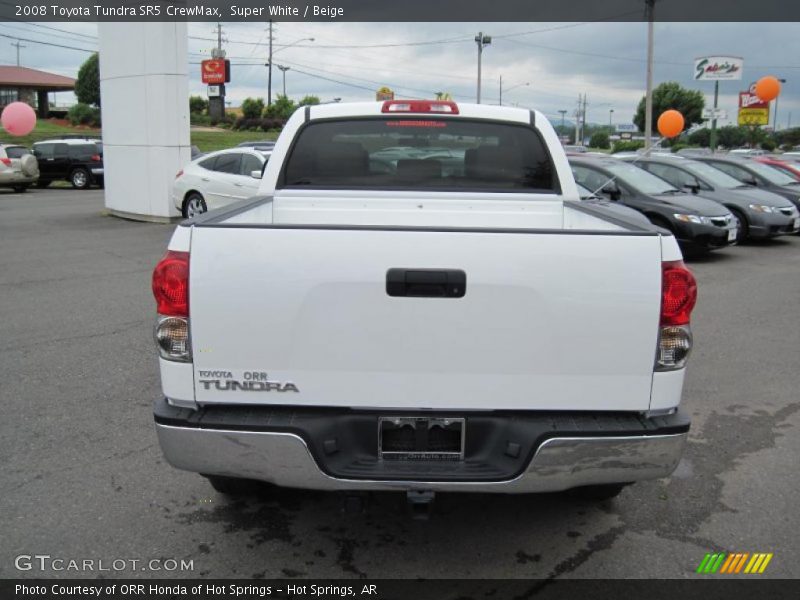 Super White / Beige 2008 Toyota Tundra SR5 CrewMax