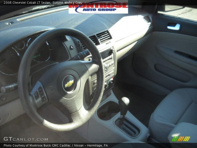 Summit White / Gray 2008 Chevrolet Cobalt LT Sedan