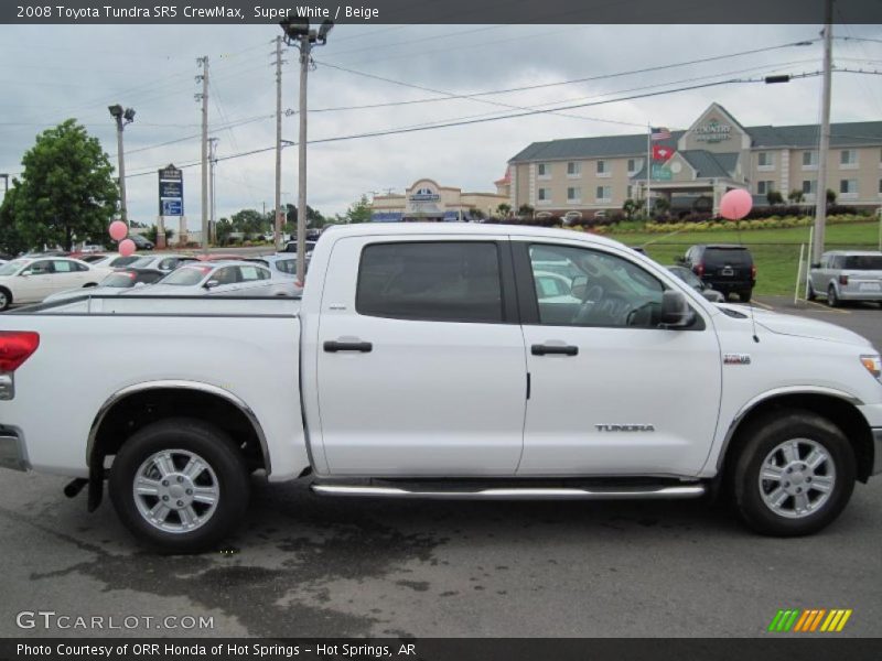 Super White / Beige 2008 Toyota Tundra SR5 CrewMax