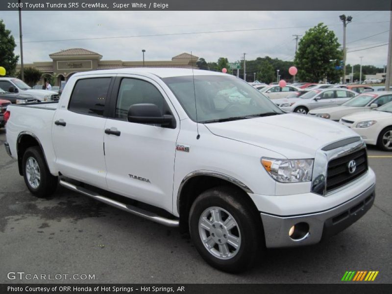 Super White / Beige 2008 Toyota Tundra SR5 CrewMax