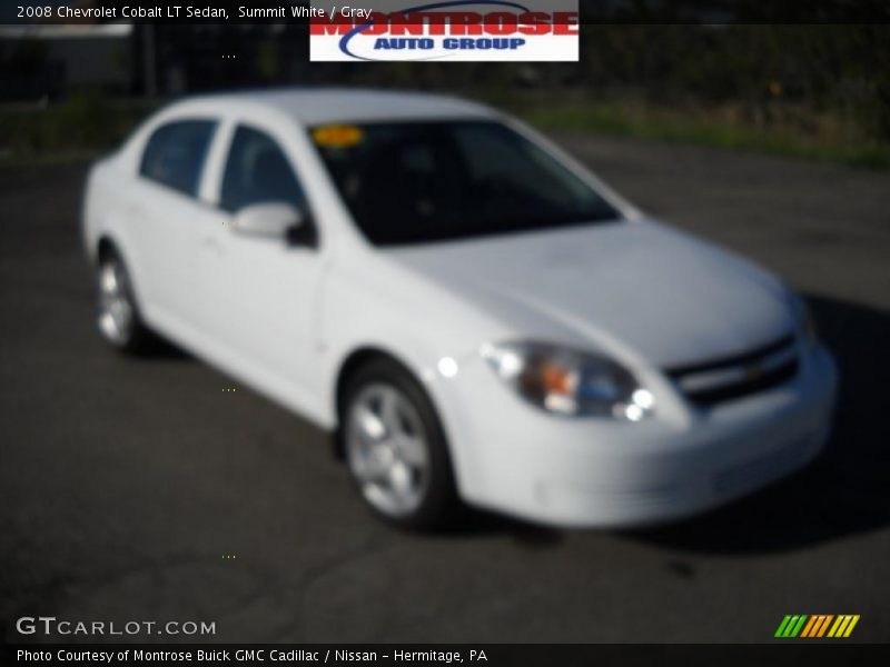 Summit White / Gray 2008 Chevrolet Cobalt LT Sedan