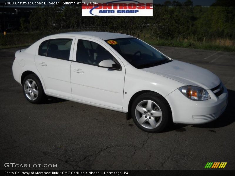 Summit White / Gray 2008 Chevrolet Cobalt LT Sedan